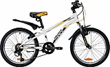 Novatrack 20" POINTER белый, сталь, 6-скор, Microshift TS38/Shimano, V-brake