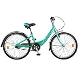 Novatrack 24" ANCONA алюм.рама 12", зелёный, 3-скор, Shimano NEXUS, пер.торм. V-brake 12GN8