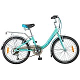 Novatrack 20" ANCONA зелёный, алюм., 6-скор, TY21/RS35/SG-6SI, V-brake