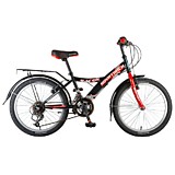 Novatrack 20" RACER чёрный, сталь, 12-скор, Power #117081