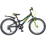 Novatrack 24" ACTION черный, рама алюм, Shimano 21 speed, FT35/TZ30/RS35/SG-7SI #110379