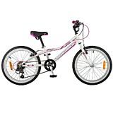 Novatrack 20" ALICE белый, сталь, 6-скор, TY21/TS38/SG-6SI, V-brake